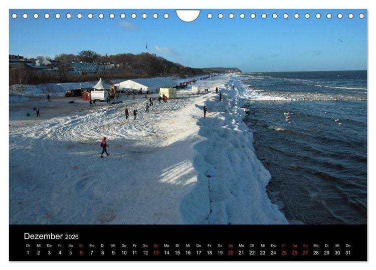 Produktbild: Impressionen von der Insel Usedom (Wandkalender 2026 DIN A4 quer), CALVENDO Monatskalender