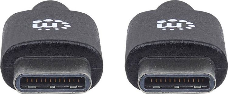 Produktbild: Manhattan USB-Kabel USB 2.0 USB-C&reg; Stecker 2.00m Schwarz 354875
