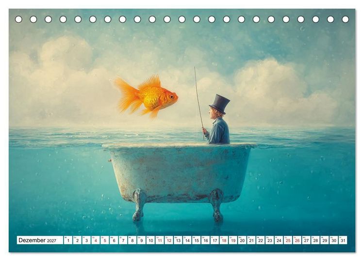 Produktbild: Fantastische F&auml;nge Die Kunst, das Unm&ouml;gliche zu angeln (Tischkalender 2027 DIN A5 quer), CALVENDO Monatskalender