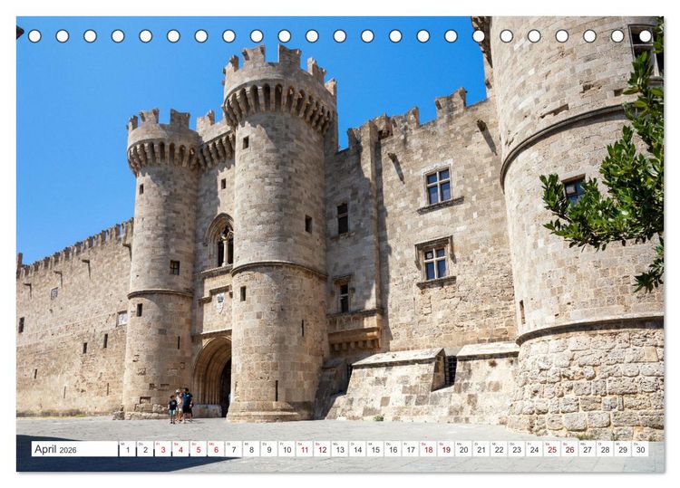 Produktbild: Rhodos und Symi, Perlen in der &Auml;gis (Tischkalender 2026 DIN A5 quer), CALVENDO Monatskalender