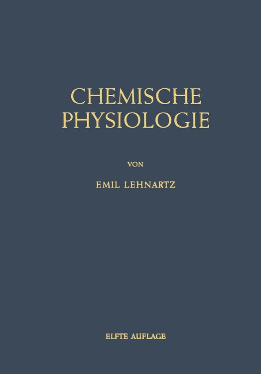 Produktbild: Einf&uuml;hrung in die Chemische Physiologie