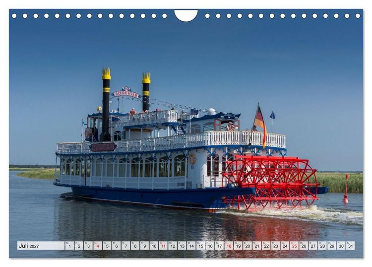Produktbild: Ostsee Ahoi - Gro&szlig;e Schiffe, kleine Boote (Wandkalender 2027 DIN A4 quer), CALVENDO Monatskalender