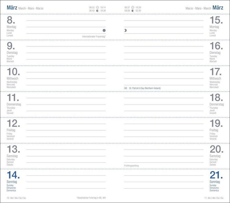 Produktbild: Wochen-Taschenkalender, schwarz 2027