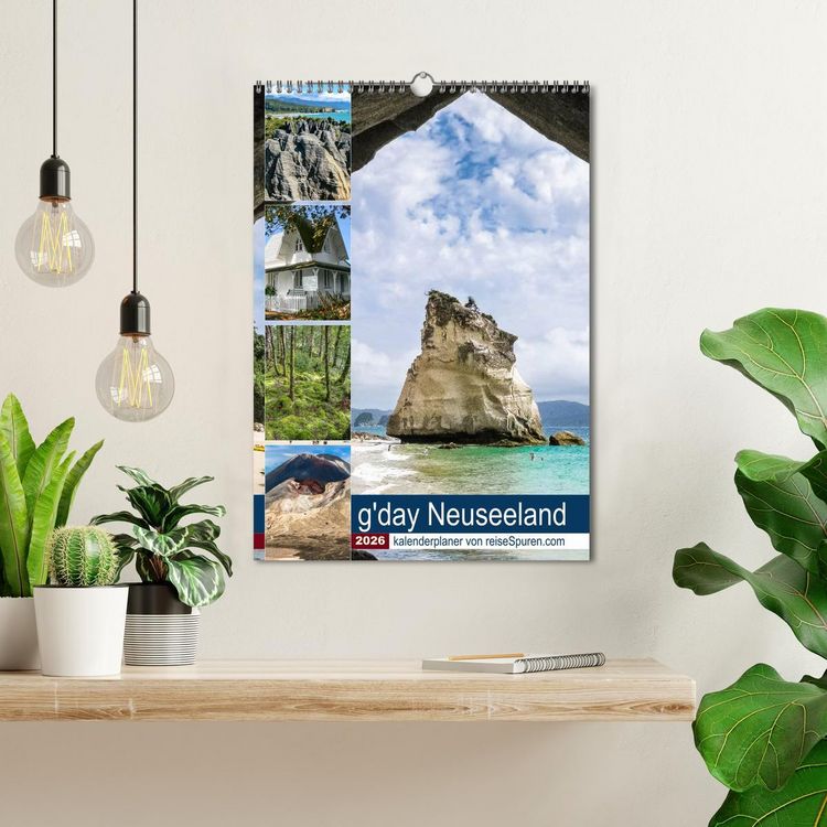 Produktbild: Kalenderplaner g'day Neuseeland 2026 (Wandkalender 2026 DIN A3 hoch), CALVENDO Monatskalender