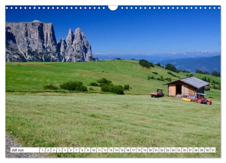 Produktbild: Der Schlern - Magie und Mythos im Herzen der Dolomiten (Wandkalender 2026 DIN A3 quer), CALVENDO Monatskalender