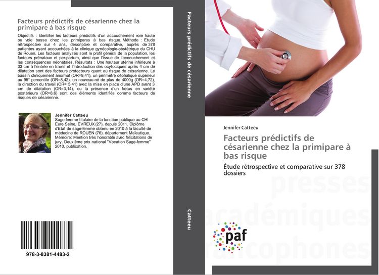 Produktbild: Facteurs pr&eacute;dictifs de c&eacute;sarienne chez la primipare &agrave; bas risque