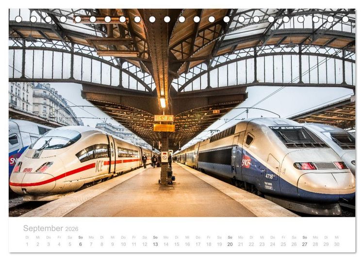 Produktbild: Bus, Bahn und Co. - Faszinierende Fahrzeuge (Tischkalender 2026 DIN A5 quer), CALVENDO Monatskalender