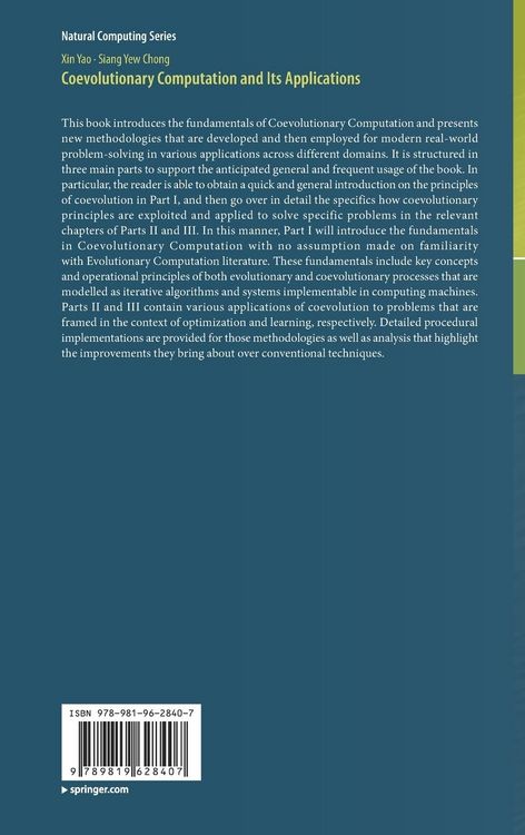Produktbild: Coevolutionary Computation and Its Applications