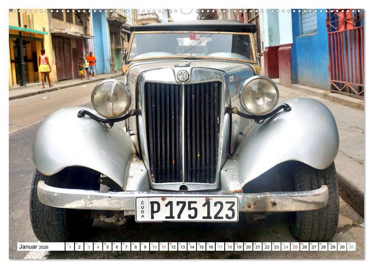 Produktbild: MG Classics - Britische Oldtimer in Kuba (Wandkalender 2026 DIN A2 quer), CALVENDO Monatskalender