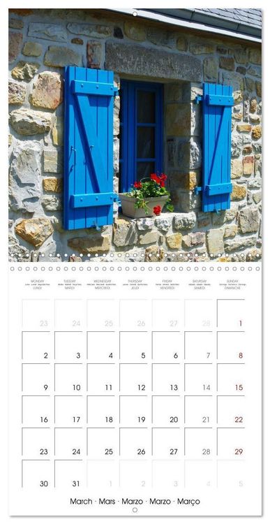 Produktbild: Le village de Rostudel (Calendrier mural carr&eacute; 2026 30x30 cm) Calendrier double avec une page pour vos prises de notes