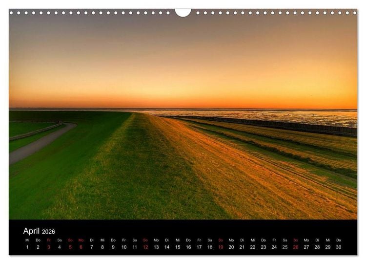 Produktbild: Zeit f&uuml;r... Insel Neuwerk - Himmel, Deiche, Watt und Meer (Wandkalender 2026 DIN A3 quer), CALVENDO Monatskalender
