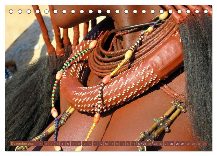 Produktbild: Himba - Der Schmuck der sch&ouml;nen Frauen (Tischkalender 2026 DIN A5 quer), CALVENDO Monatskalender