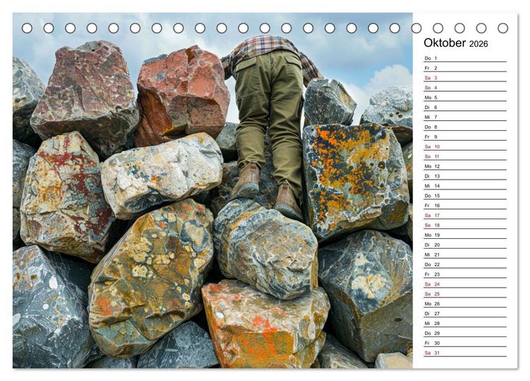 Produktbild: Der Geocaching Found it Kalender (Tischkalender 2026 DIN A5 quer), CALVENDO Monatskalender