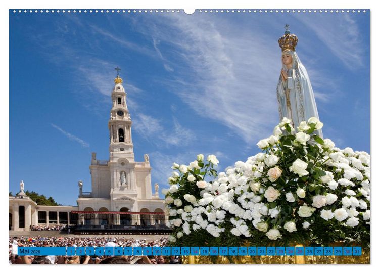 Produktbild: Wallfahrt nach Fatima (Wandkalender 2026 DIN A2 quer), CALVENDO Monatskalender