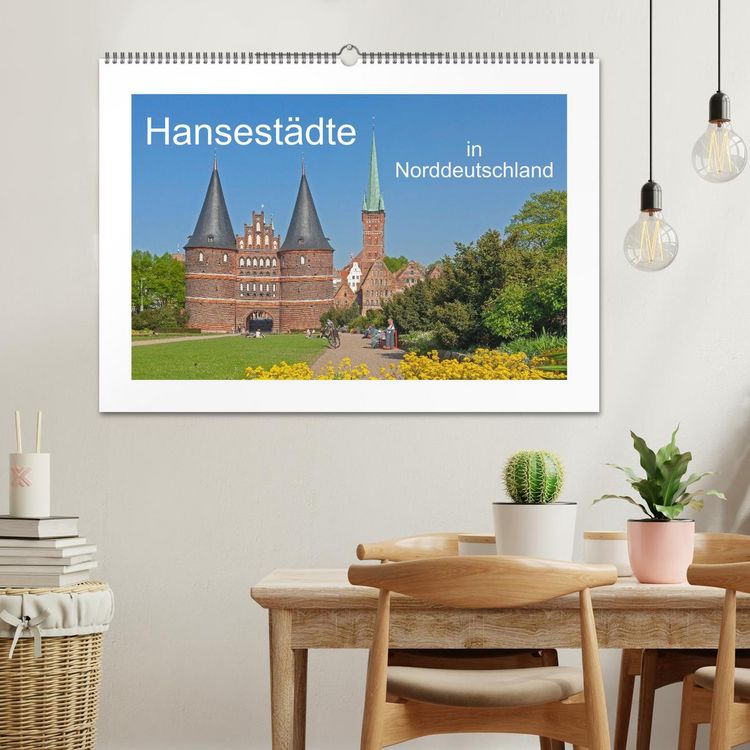Produktbild: Hansest&auml;dte in Norddeutschland (Wandkalender 2026 DIN A2 quer), CALVENDO Monatskalender