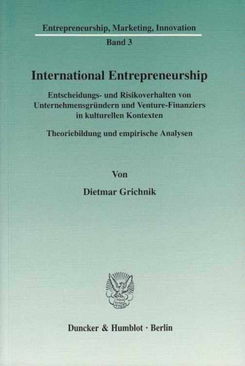 Produktbild: International Entrepreneurship.
