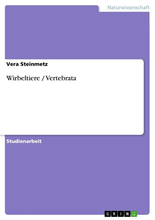 Produktbild: Wirbeltiere / Vertebrata