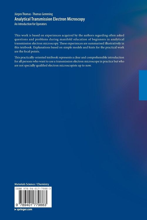 Produktbild: Analytical Transmission Electron Microscopy