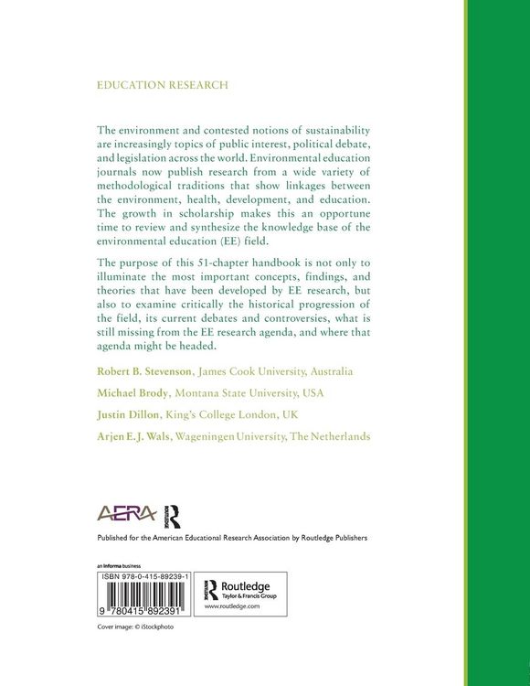 Produktbild: International Handbook of Research on Environmental Education