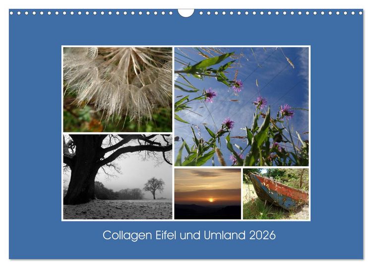 Produktbild: Collagen aus Eifel und Umland 2026 (Wandkalender 2026 DIN A3 quer), CALVENDO Monatskalender