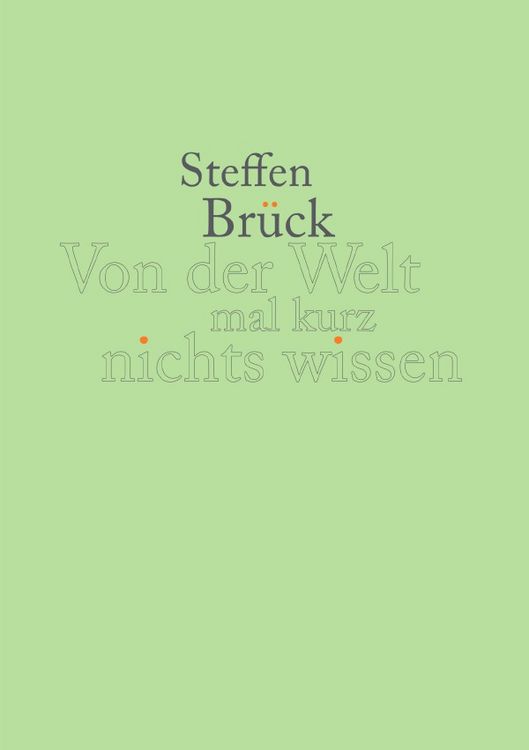 Produktbild: Von der Welt mal kurz nichts wissen