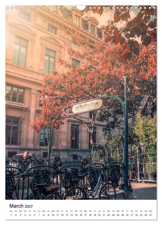 Produktbild: Wonders of Paris (Wall Calendar 2027 DIN A3 portrait), CALVENDO 12 Month Wall Calendar