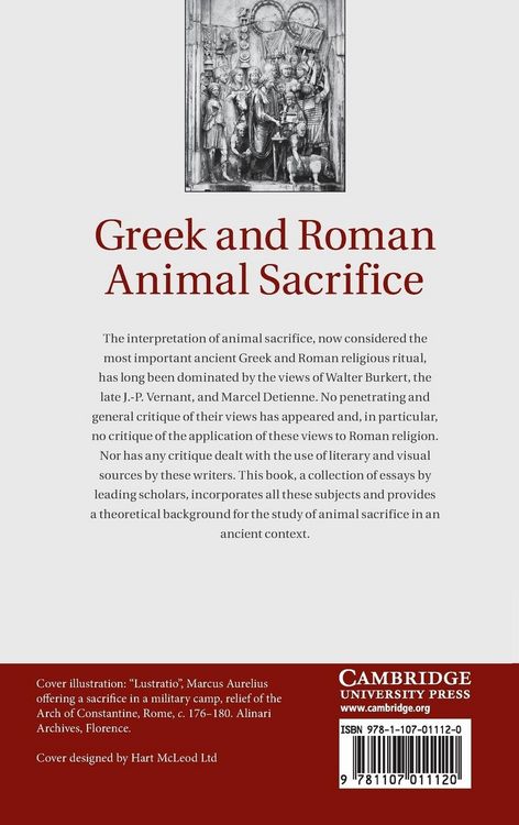 Produktbild: Greek and Roman Animal Sacrifice