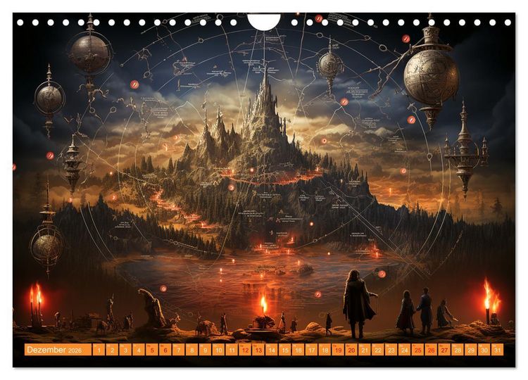 Produktbild: Antike Wegweiser (Wandkalender 2026 DIN A4 quer), CALVENDO Monatskalender