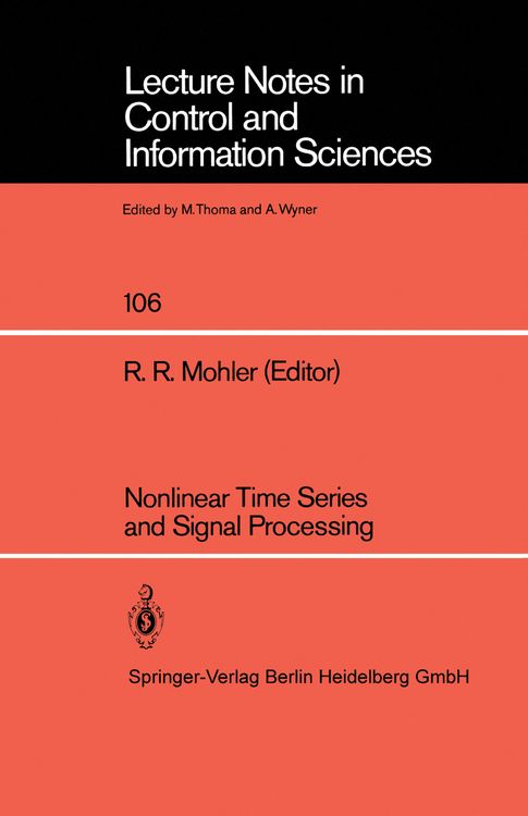 Produktbild: Nonlinear Time Series and Signal Processing