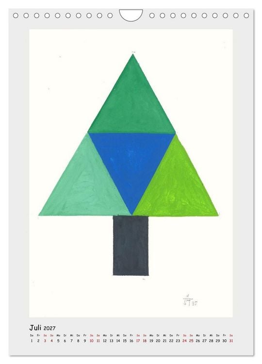 Produktbild: Anton Stankowski. B&auml;ume (Wandkalender 2027 DIN A4 hoch), CALVENDO Monatskalender