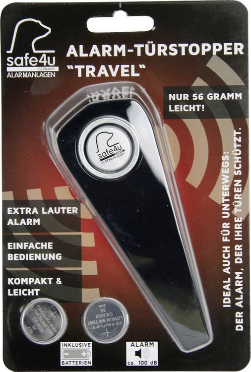 Produktbild: Kh-security Travel Schwarz 100 dB 100219