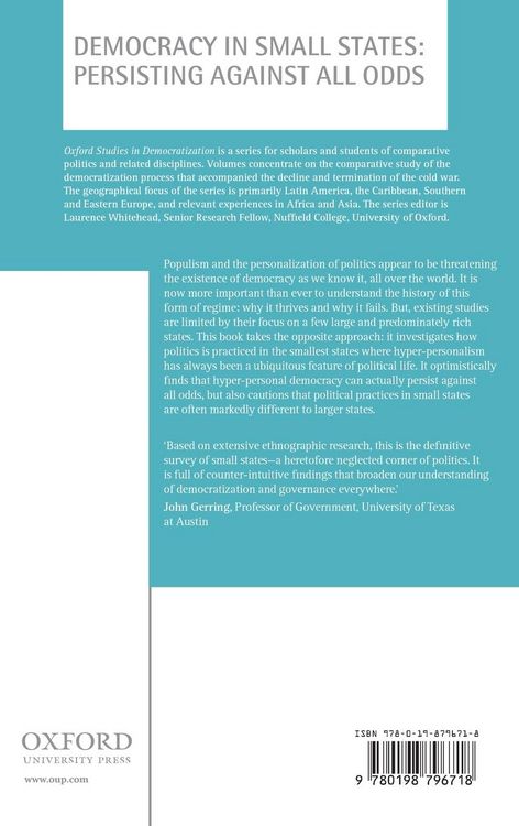 Produktbild: Democracy in Small States