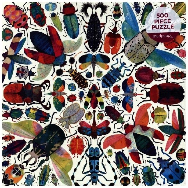 Produktbild: MUDPUPPY: Kaleido Beetles 500 Piece Family Puzzle