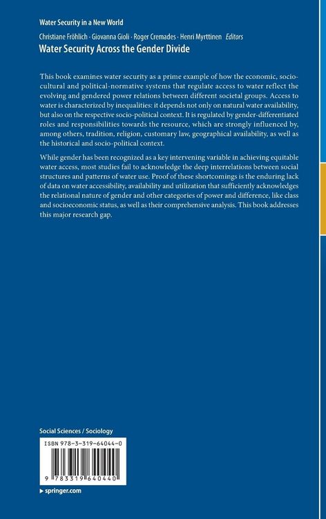 Produktbild: Water Security Across the Gender Divide