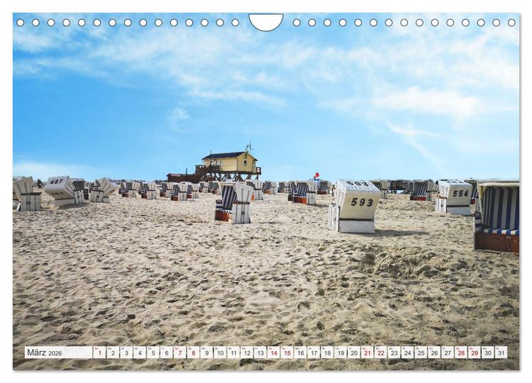 Produktbild: Urlaub in Nordfriesland (Wandkalender 2026 DIN A4 quer), CALVENDO Monatskalender