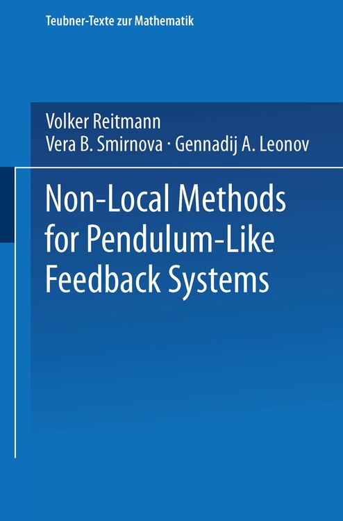 Produktbild: Non-Local Methods for Pendulum-Like Feedback Systems
