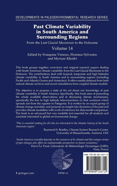 Produktbild: Past Climate Variability in South America and Surrounding Regions