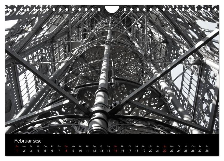 Produktbild: Der Gusseiserne Turm zu L&ouml;bau (Wandkalender 2026 DIN A4 quer), CALVENDO Monatskalender