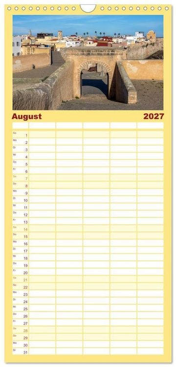Produktbild: Familienplaner 2027 - Marokko, ein lebendiges Mosaik voller Farben. mit 5 Spalten (Wandkalender, 21 x 45 cm) CALVENDO
