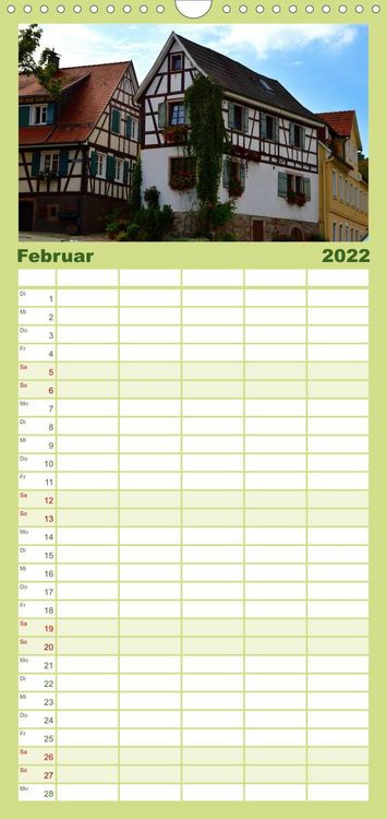 Produktbild: Familienplaner Malerisches Murgtal (Wandkalender 2022 , 21 cm x 45 cm, hoch)