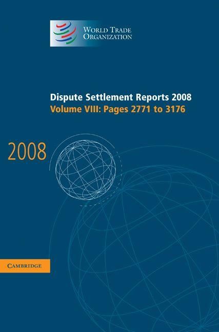 Produktbild: Dispute Settlement Reports 2008