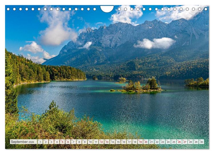 Produktbild: Bayerisches Alpenparadies (Wandkalender 2026 DIN A4 quer), CALVENDO Monatskalender