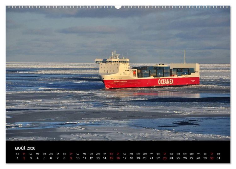 Produktbild: Navires du Saint-Laurent (Calendrier mural 2026 DIN A2 vertical) calendrier de bureau