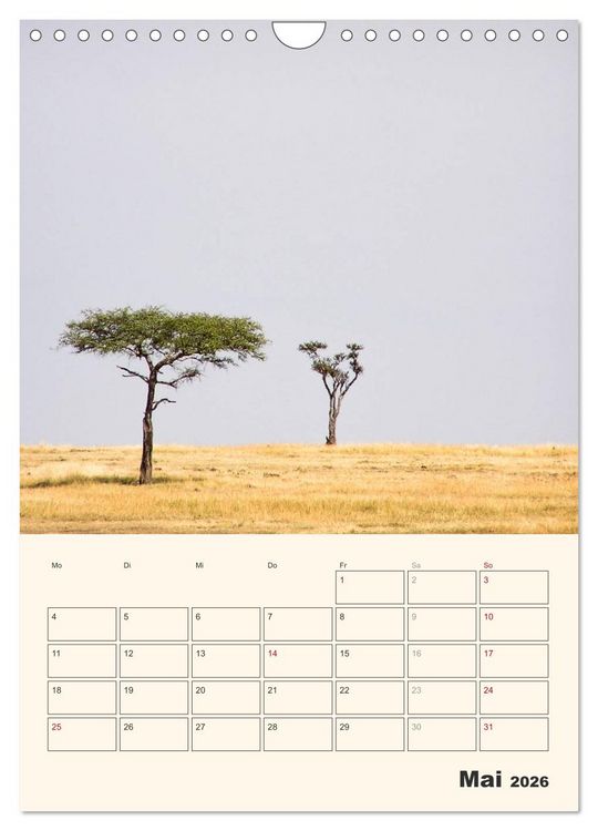 Produktbild: Kenia - Terminplaner (Wandkalender 2026 DIN A4 hoch), CALVENDO Monatskalender