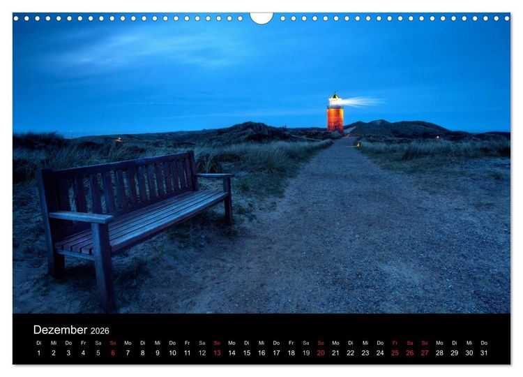 Produktbild: SYLT hinter den D&uuml;nen (Wandkalender 2026 DIN A3 quer), CALVENDO Monatskalender