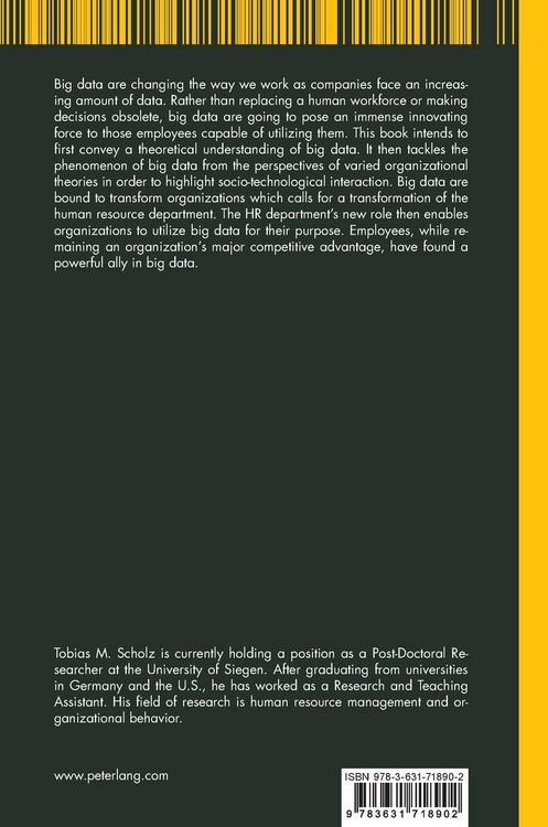 Produktbild: Big Data in Organizations and the Role of Human Resource Management