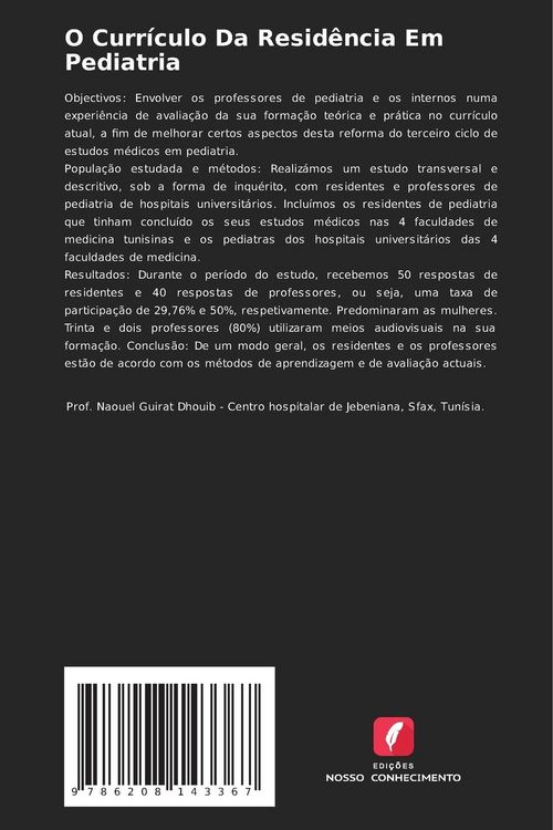 Produktbild: O Curr&iacute;culo Da Resid&ecirc;ncia Em Pediatria