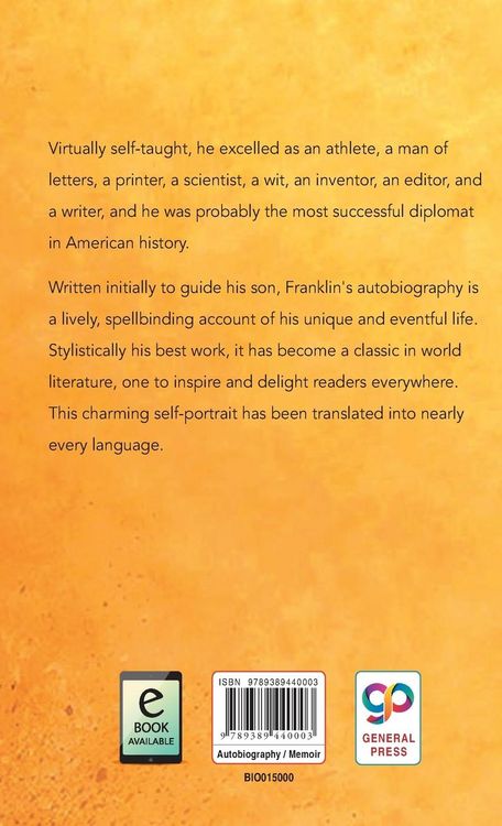 Produktbild: The Autobiography of Benjamin Franklin