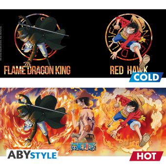 Produktbild: ONE PIECE - Mug Heat Change - 460 ml - Luffy & Sabo-cardboard box