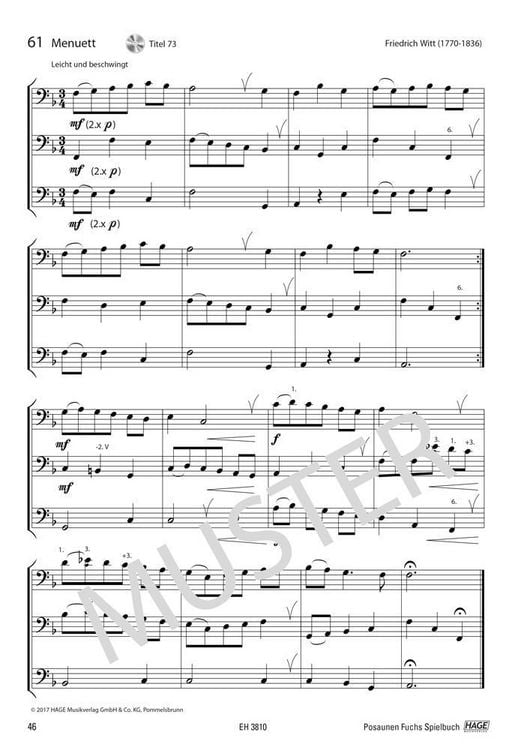 Produktbild: Posaunen Fuchs Spielbuch (mit MP3-CD)